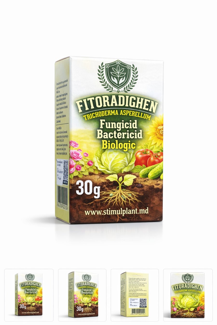 Ambalaj FITORADIGHEN (Trichoderma asperellum T25), 30 g — Stimul Plant